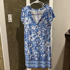 Lilly Pulitzer blue summer dress